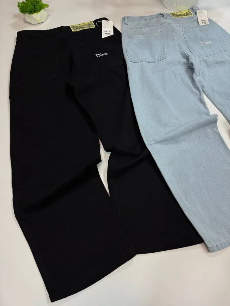 Джинси Dime чоловічі | Dime Jeans | Чорні / Блакитні |S–XL | Джинси Дайм прямі універсальні чоловічі/жіночі — фото 3