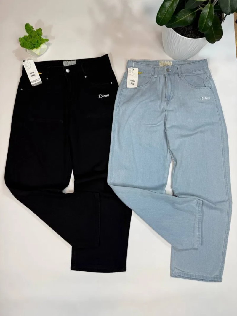 Джинси Dime чоловічі | Dime Jeans | Чорні / Блакитні |S–XL | Джинси Дайм прямі універсальні чоловічі/жіночі — фото 4