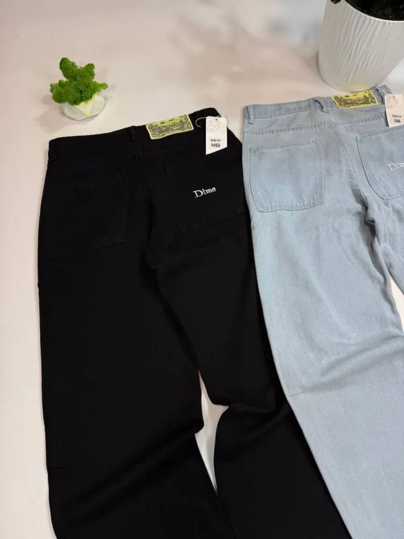 Джинси Dime чоловічі | Dime Jeans | Чорні / Блакитні |S–XL | Джинси Дайм прямі універсальні чоловічі/жіночі — фото 5