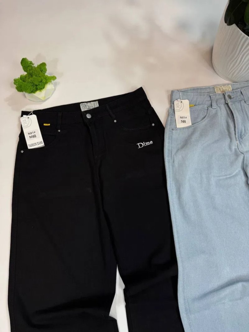 Джинси Dime чоловічі | Dime Jeans | Чорні / Блакитні |S–XL | Джинси Дайм прямі універсальні чоловічі/жіночі — фото 6