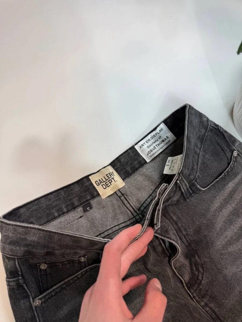 Джинси Gallery Dept чорні Джинси флеред Gallery Dept сірі — фото 5