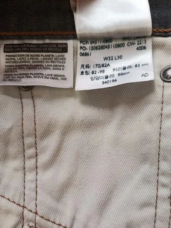 Джинси Levi’s 511™ Slim W32/L30 Dark Wash — фото 5