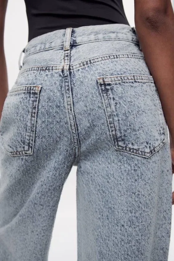 Джинси Zara світло-блакитні loose mid-waist fit  розмір 38 M — фото 2