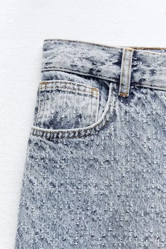 Джинси Zara світло-блакитні loose mid-waist fit  розмір 38 M — фото 5