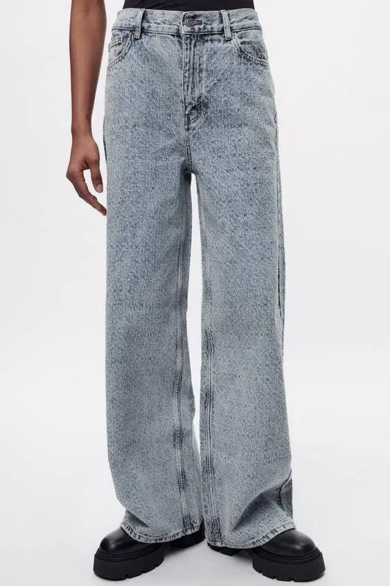 Джинси Zara світло-блакитні loose mid-waist fit  розмір 38 M — фото 7