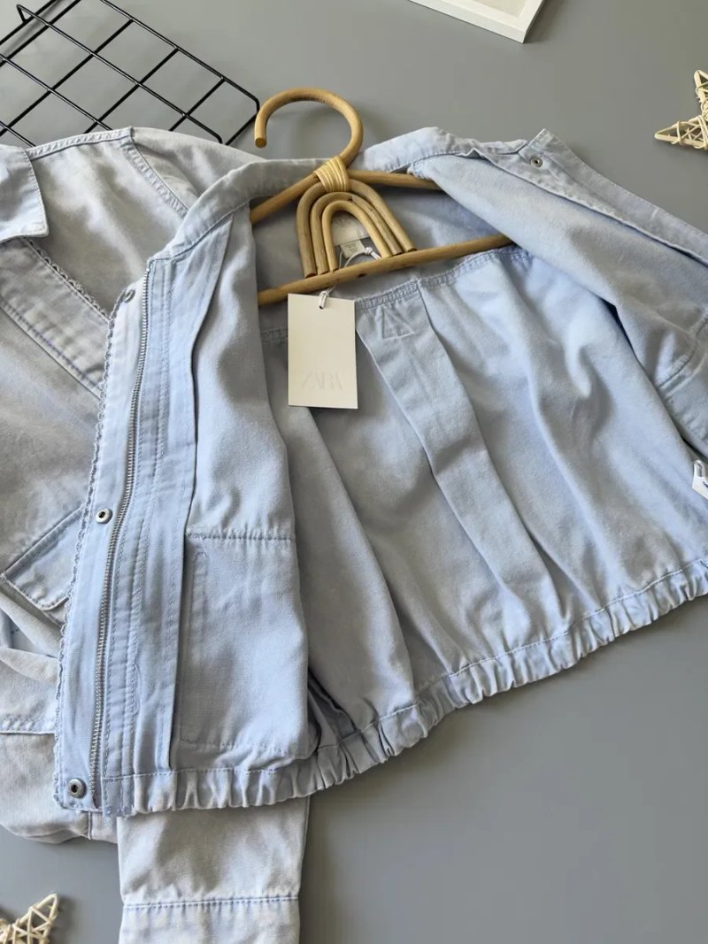 Джинсовка ZARA куртка вітрівка жакет 6 7 8 9 10 11 12 13 14 років — фото 8