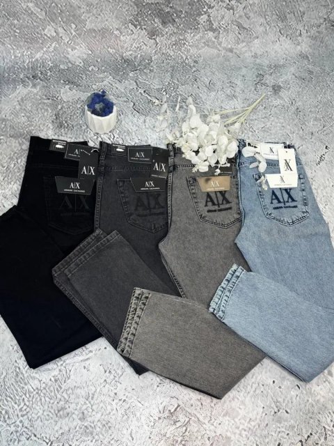 Джинсы Armani Exchange черные мужские джинси чоловічі Армани Армані | Джинси чоловічі Емпорио Армани мужские штаны Emporio Armani чоловічі Armani сірі