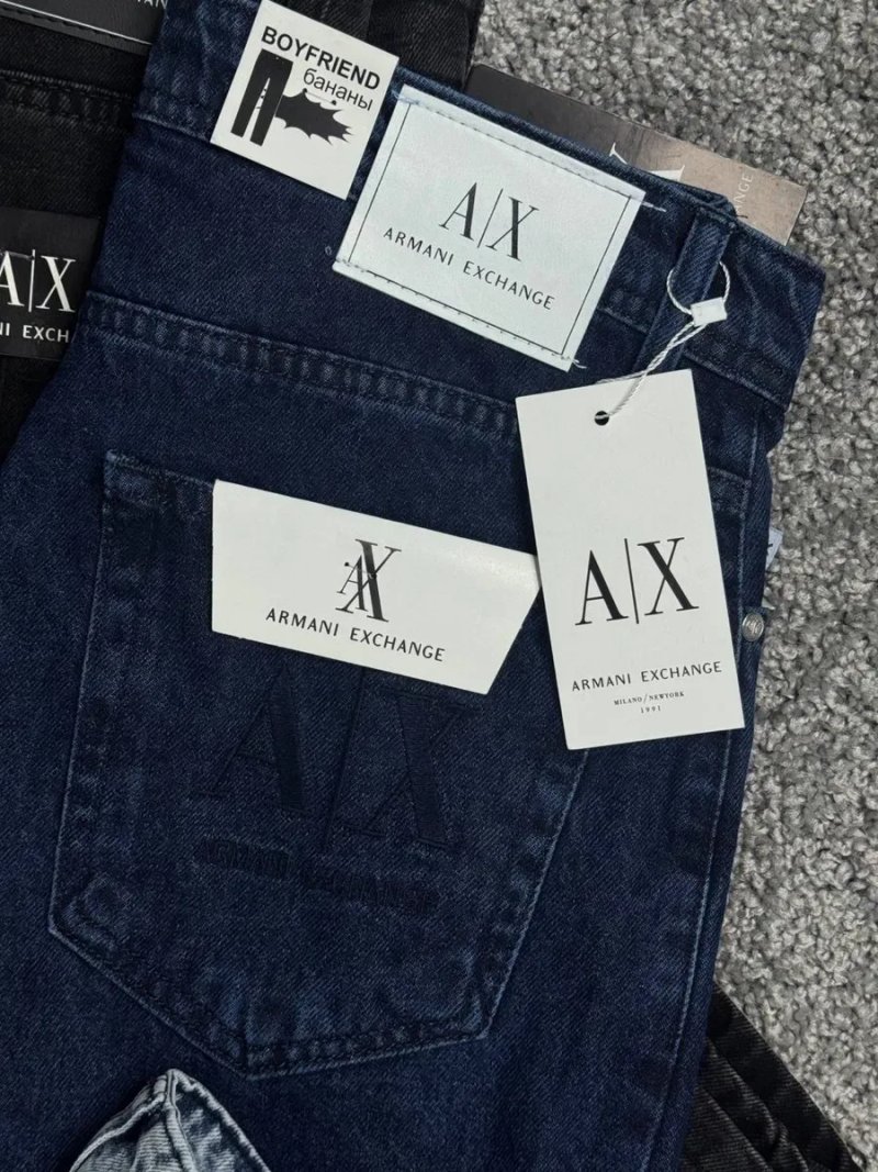 Джинсы Armani мужские черные штаны Armani Excnage синие Емпорио Армани джинсы светлые | Джинси чоловічі Armani Exchange чорні джинси Армані Ексчендж — фото 4