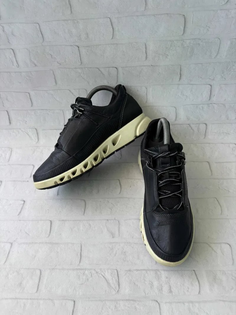 Ecco Multi-Vent Gore-Tex GTX Black Size 38 Розмір Екко Гортекс Мембрана Осінь Чорні Шкіряні Жіночі Кросівки Чорные Кожаные Женские Кроссовки Оригінал — фото 4
