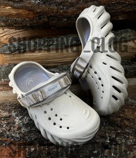 Echo clog Peach White Жіночі Крокси Сабо Crocs Echo clog Crocs