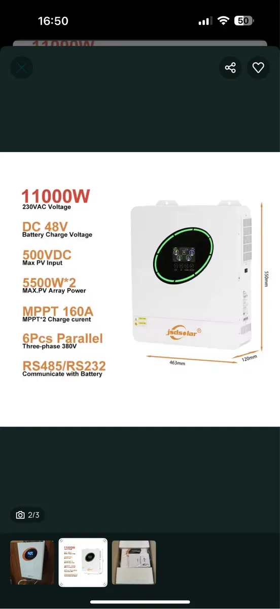 Edon 10.2 proMax  6.2 kw  JSD Solar J11000  гібридний,Tik-Tok svitloteplo — фото 4