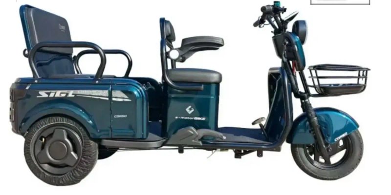 Электрический трицикл CORSO  SIG L,двигатель 1200W72V24Ah,,литий-желез — фото 2