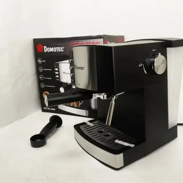 Електрична кавоварка Domotec MS-113, еспресо-машина 850 Вт, 15 бар, 1,6 л кофе машина — фото 5