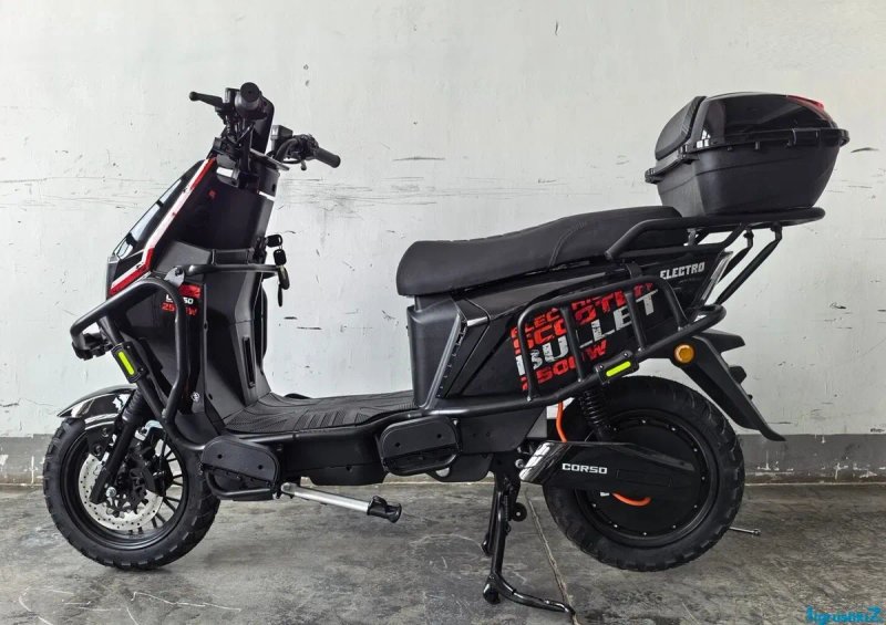 Електричний мопед Corso Bullet двигун 2500W, акумулятор літій-залізо-фосфатний 72V/40Ah — фото 2