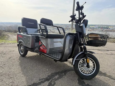 Електричний вантажний трицикл Crosser TR-5 LiFePo4 1500W-77V-30Ah/ кузов-транфсормер Електромобіль