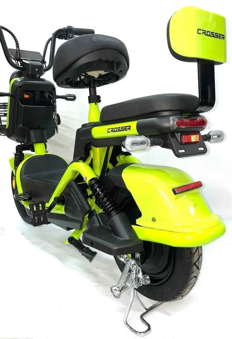 Електричний велосипед Crosser CR2 800W (графенові акб 60V/24Ah)Зелений — фото 3