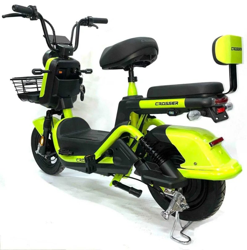 Електричний велосипед Crosser CR2 800W (графенові акб 60V/24Ah)Зелений — фото 5