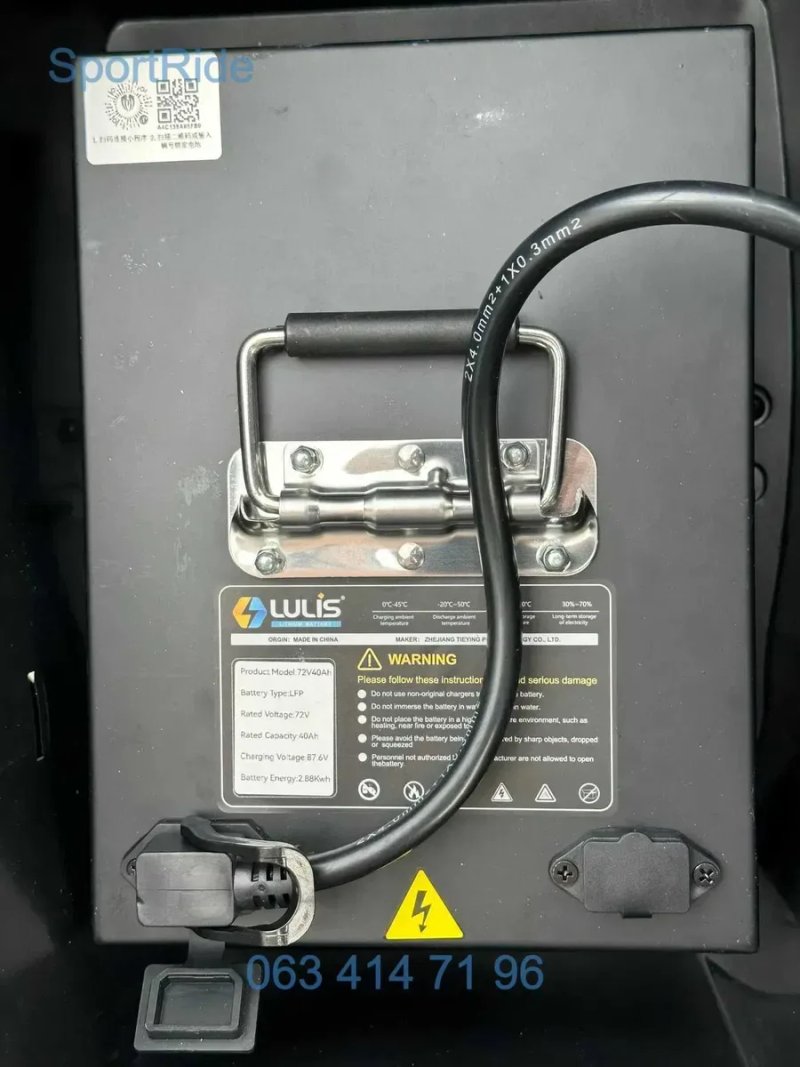 Электро скутер Corso BlackFury 80 км/год 110 км+ 2800W Электро LiFepo4 черный 2026 — фото 4