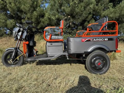 Електро трицикл вантажний Crosser CARGO 10 60V/32Ah/1500W - Сірий