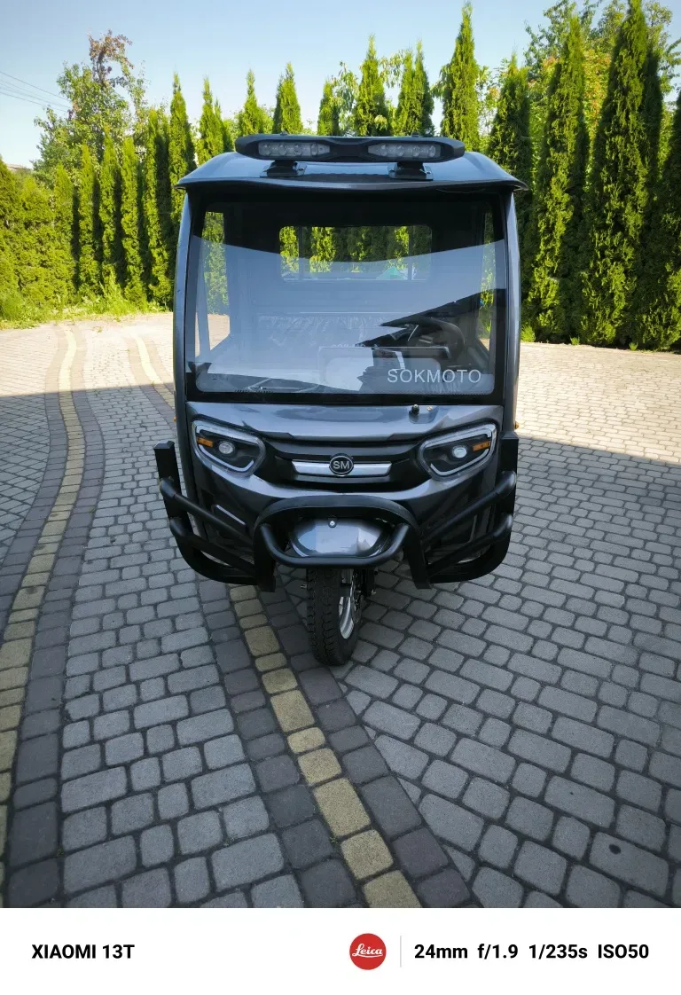 Електро трицикол COK MOTO TRIX 2500 гібрід — фото 2