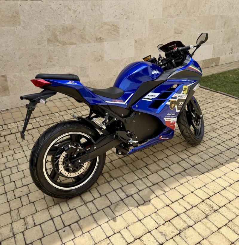Електробайк Ninja 2990Вт, синій, гарантія, є розстрочка,електромотоцикл — фото 5