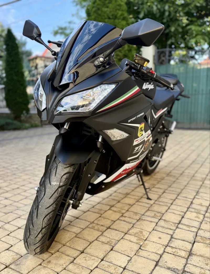 Електробайк Ninja 2990Вт, є розстрочка, гарантія, електромотоцикл, чорний — фото 2