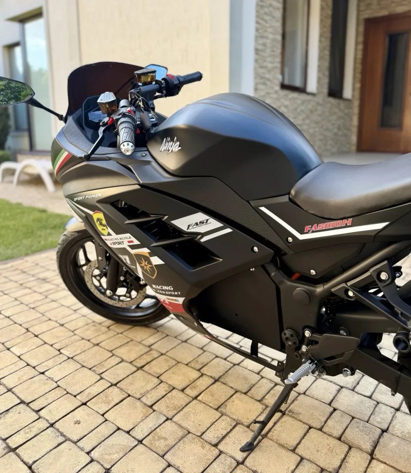 Електробайк Ninja 2990Вт, є розстрочка, гарантія, електромотоцикл, чорний — фото 7