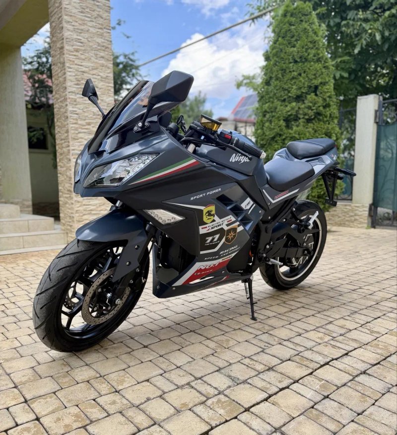 Електробайк Ninja 2999Вт, сірий, гарантія, електромотоцикл, є розстрочка — фото 2