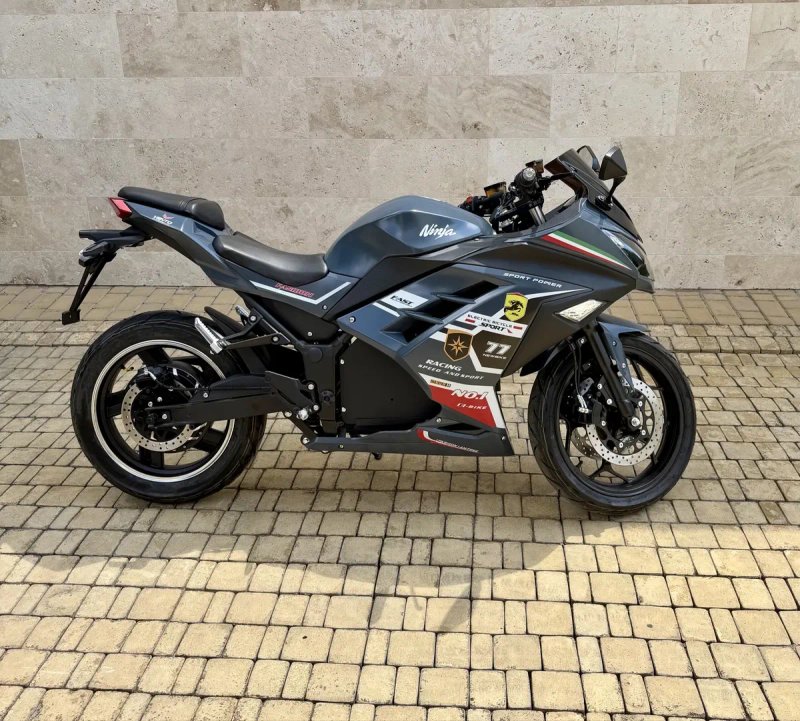 Електробайк Ninja 2999Вт, сірий, гарантія, електромотоцикл, є розстрочка — фото 4
