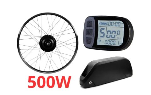 Електронабір 500W 36/48V MXUS Мотор-колесо 20–29"  Електроколесо Електрокомплект Електробайк Електровелосипед , ГАРАНТІЯ