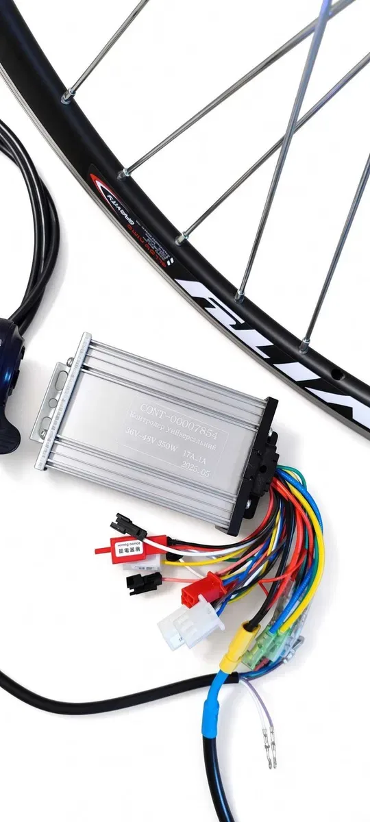 електронабір в ободі 20 24 26 27.5 28 29 контролер курок ElectroDrive 350Вт 36В 48В MXUS XF07 Мотор колесо без АКБ електроколесо для велосипеда — фото 5
