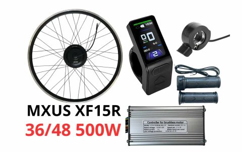 Электронабор MXUS 500W Скорость до 35-45км/час  Мотор-колесо на Велосипед 20-29" Электровелосипед Электроколесо Электросборка Набор для Велосипеда