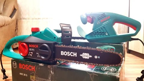 Електропила Bosch AKE 30 S + кущоріз Bosch AHS 45-16