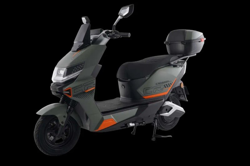 Електроскутер Crosser CR-20 2500W 72V 24Ah Графенофі акб- Зеленый — фото 3