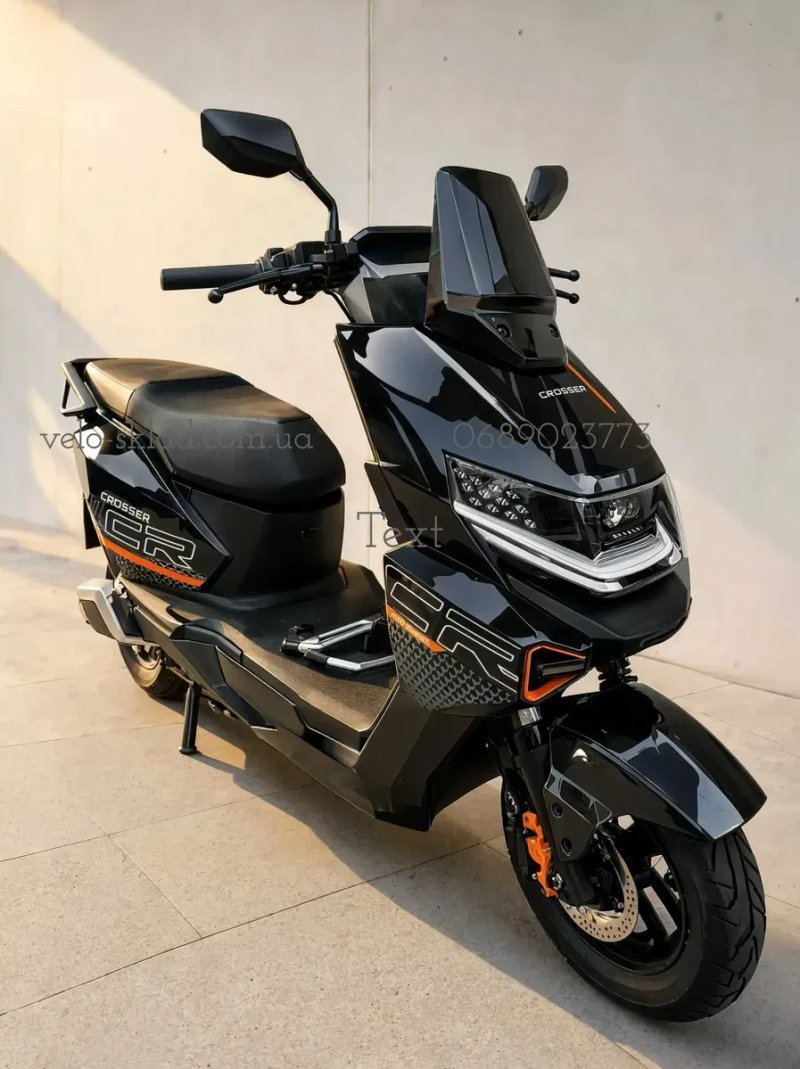 электроскутер Crosser CR-20 72V 24AH 2500W графен АКБ(2026) — фото 2