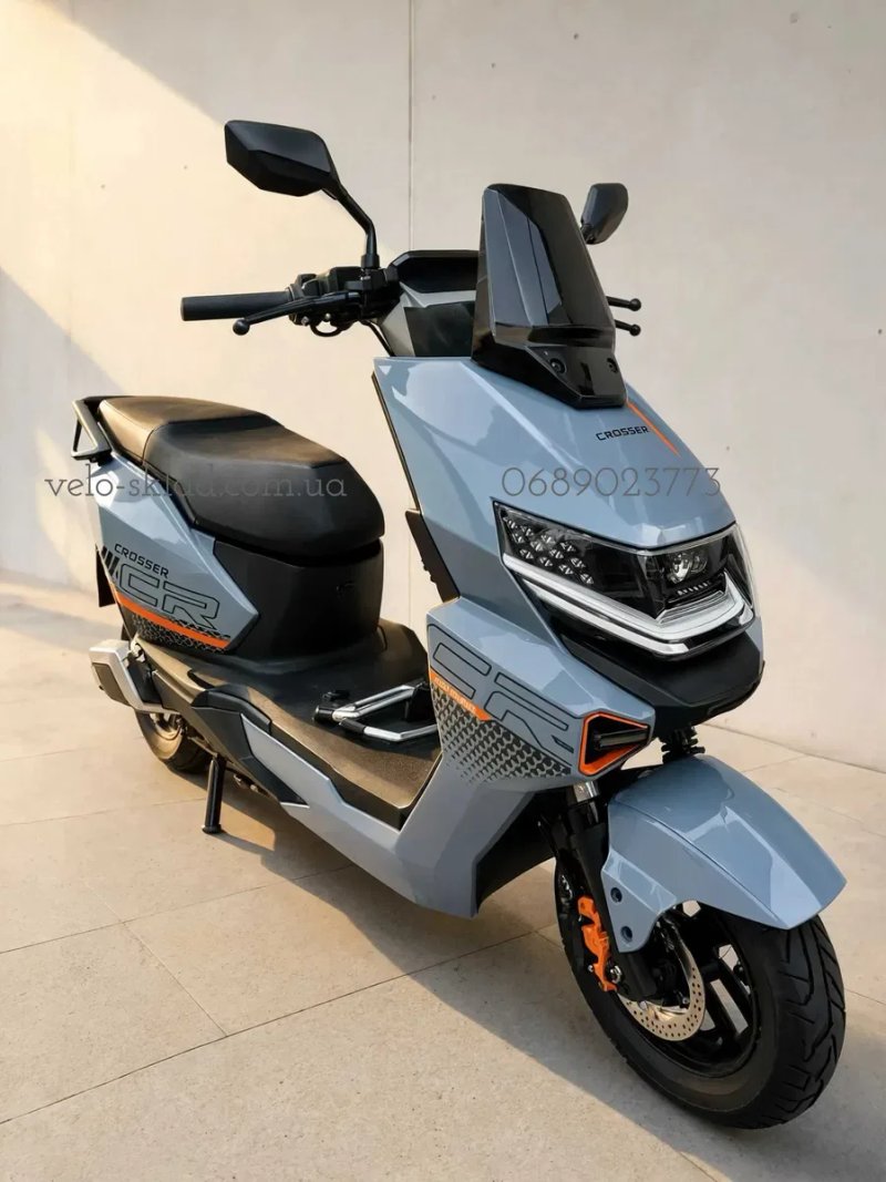 электроскутер Crosser CR-20 72V 24AH 2500W графен АКБ(2026) — фото 4