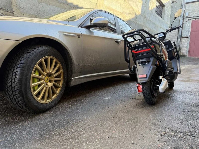 Електроскутер Crosser CR13 2500W 30AH 77V Lifepo 4 Електро скутер 2026 черный — фото 5