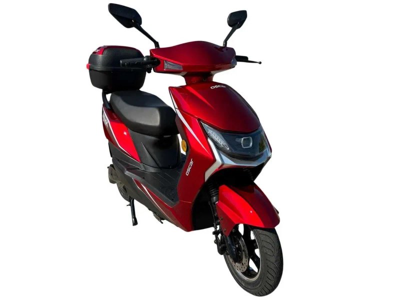 Електроскутер Oscar Mirage GT-15 1500W 72V 25Ah графен червоний двомісний — фото 8