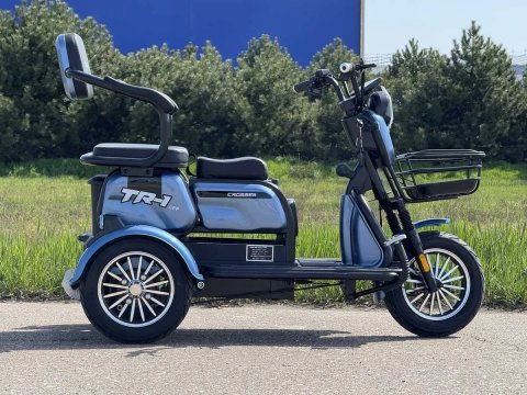 Електроскутер rosser TR1 L Pro 1500W 30A 77V Літій Залізофосфат/ Grafen Електро скутер 2026 Трицикл Блакитний