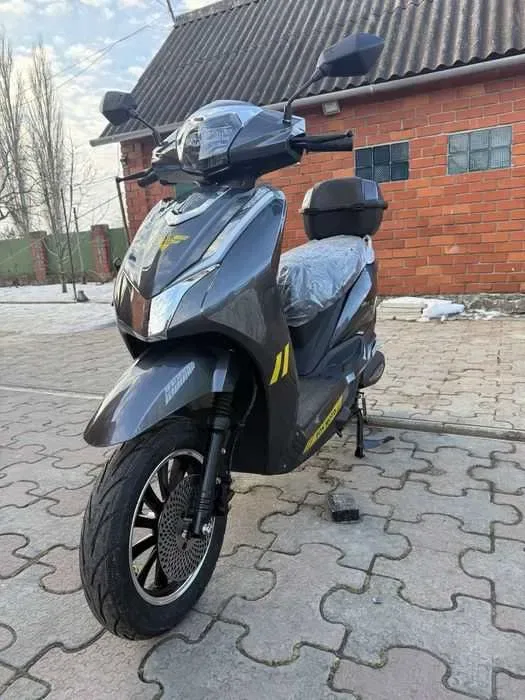 Електроскутер Sok E-Lead PRO 2999W 50A 76.7V LifePo4 / скутер чорний — фото 6