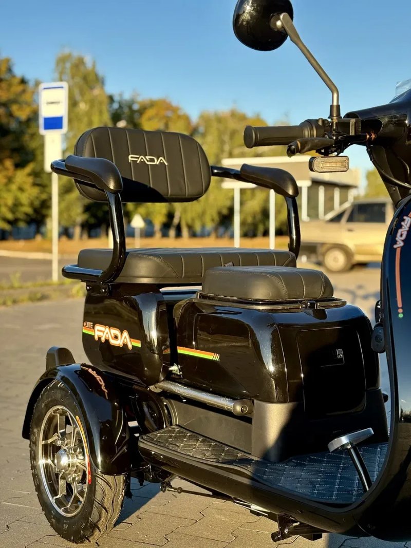 Електротрайк FADA eLITE 1300W | LiFePO4 72V 45Ah | Новий триколісний скутер — фото 3