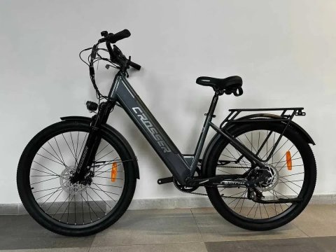 Електровелосипед Crosser E-City Pro 26" 48V/500W/10.4Ah 2026 - Темно-сірий