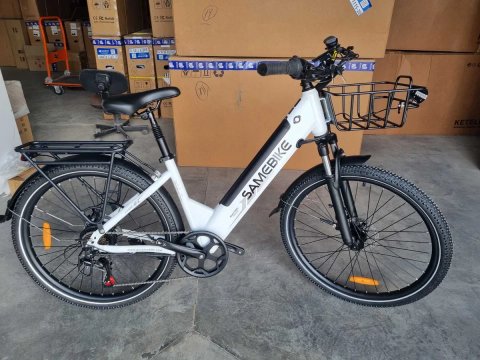 Електровелосипед SAMEBIKE RS-A01PRO-T 500W | 15Ah | хід до 110км | швидкість до 40 км/код фетбайк білий новий зі складу гарантія 6міс электровелосипед