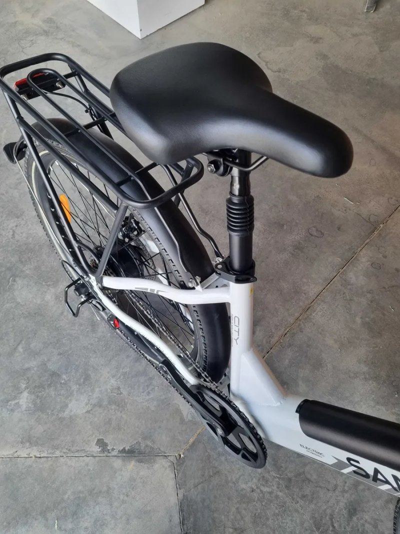Електровелосипед SAMEBIKE RS-A01PRO-T 500W | 15Ah | хід до 110км | швидкість до 40 км/код фетбайк білий новий зі складу гарантія 6міс электровелосипед — фото 3