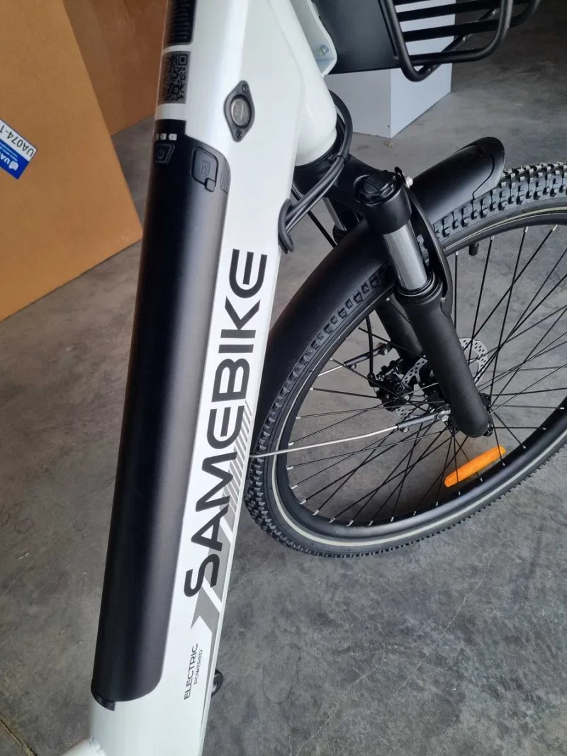 Електровелосипед SAMEBIKE RS-A01PRO-T 500W | 15Ah | хід до 110км | швидкість до 40 км/код фетбайк білий новий зі складу гарантія 6міс электровелосипед — фото 8