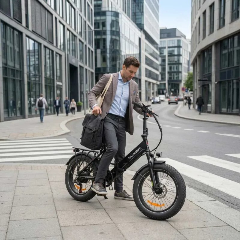 Електровелосипед складний SAMEBIKE LOTDM20 750W | 13Ah | хід до 90км | швидкість до 40 км/год фетбайк новий зі складу гарантія 6 місяців фетбайк — фото 7