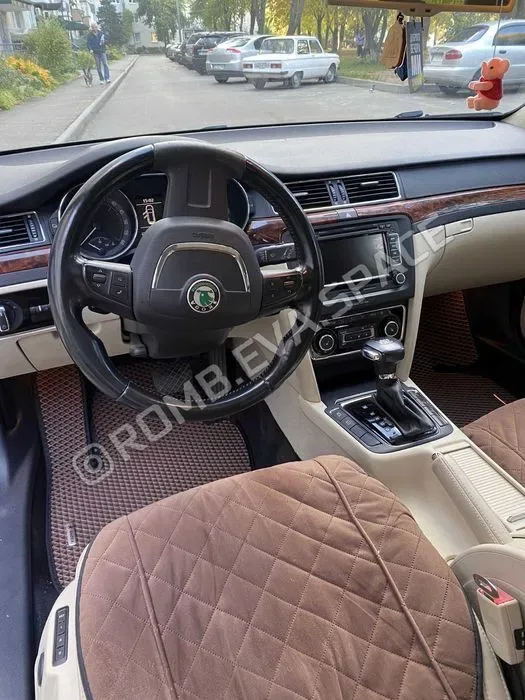 EVA килимки Шкода Октавія А 4 5 6 7 Тур Фабія 1 2 3 СуперБ ЕВА авто коврики в салон — фото 2