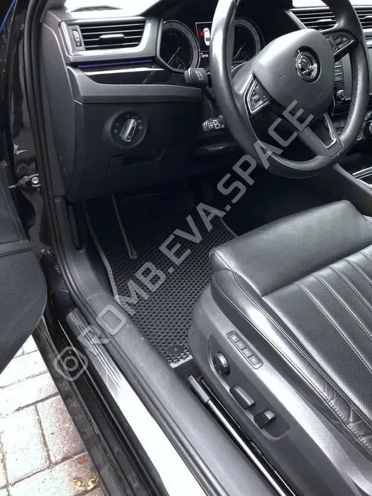 EVA килимки Шкода Октавія А 4 5 6 7 Тур Фабія 1 2 3 СуперБ ЕВА авто коврики в салон — фото 7