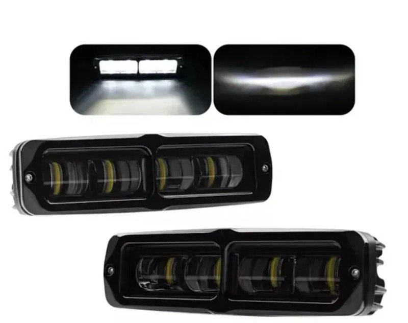 Фара Светодиодная компактная LED Яркая 35w ПТФ СТГ Туманка Балка лінза — фото 5