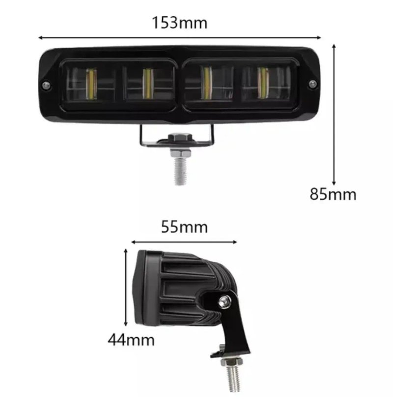 Фара Светодиодная компактная LED Яркая 35w ПТФ СТГ Туманка Балка лінза — фото 6